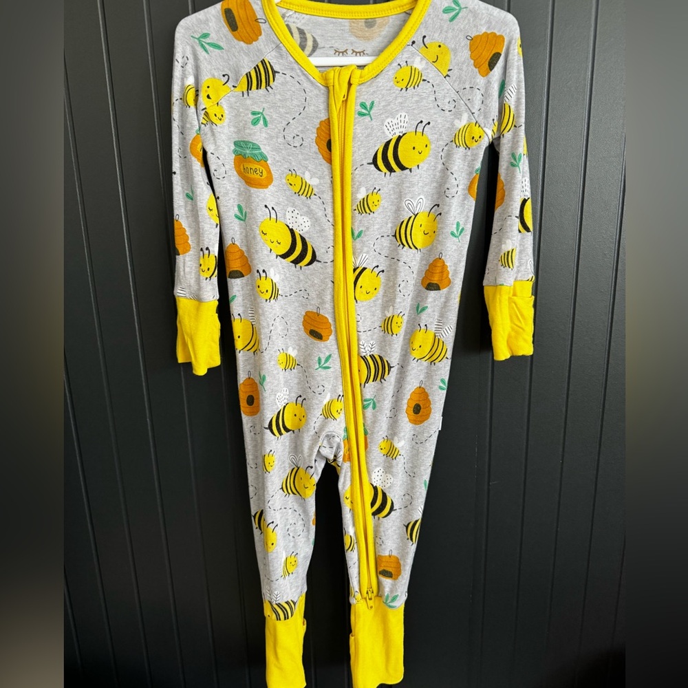 Little Sleepies Bee Happy zippy 3-6